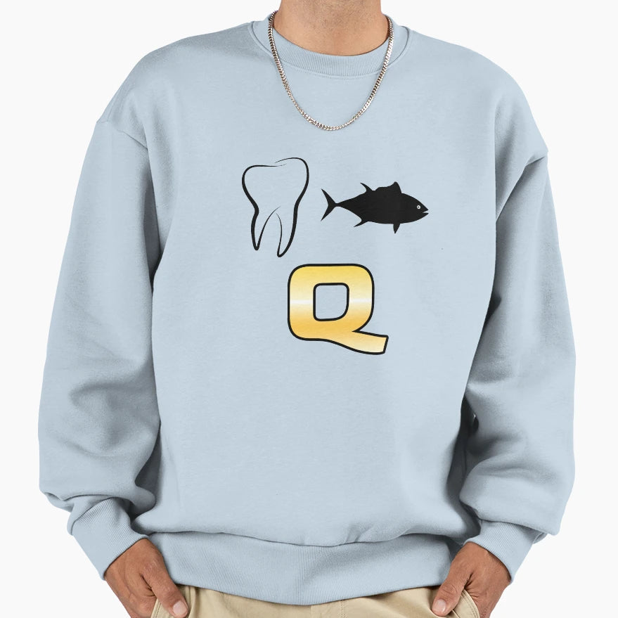 Your Q Message Rebus Coded Sweatshirt - Custom Art Print for Adults - T-Shirt, Sweatshirt, Hoodie