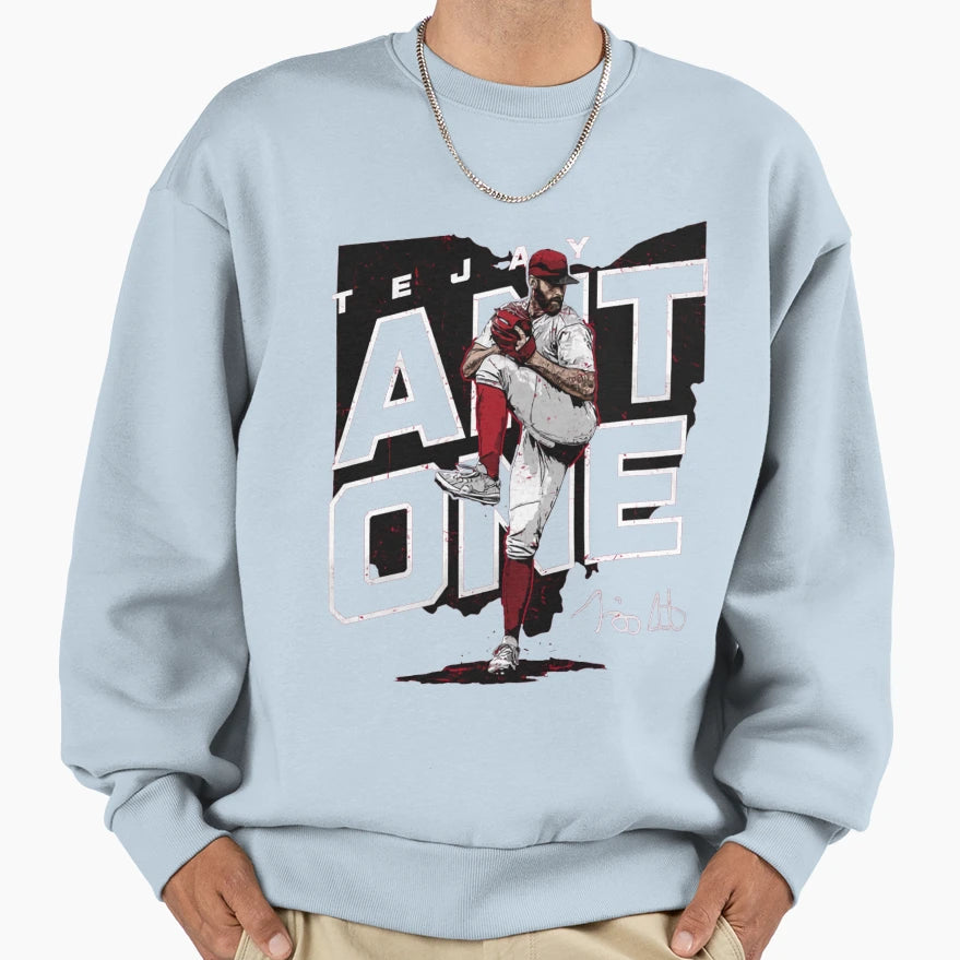 Tejay Antone Player Map Sweatshirt - Minimalist Print Men Women - T-Shirt, Sweatshirt, Hoodie