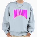 Miami Purple Arc Sweatshirt - Minimalist Print for Adults - T-Shirt, Sweatshirt, Hoodie