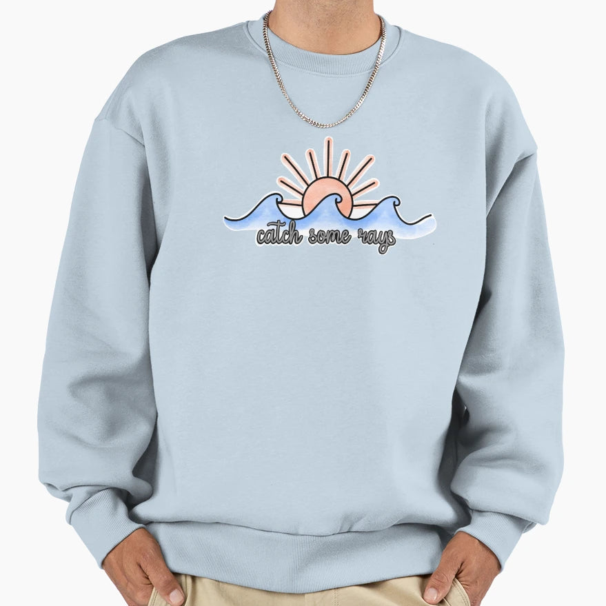 Catch Some Rays Sweatshirt - Graphic Print for Adults - T-Shirt, Sweatshirt, Hoodie