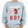 3 Three Year Birthday Baseball Sweatshirt - Streetwear Style Men Women - T-Shirt, Sweatshirt, Hoodie