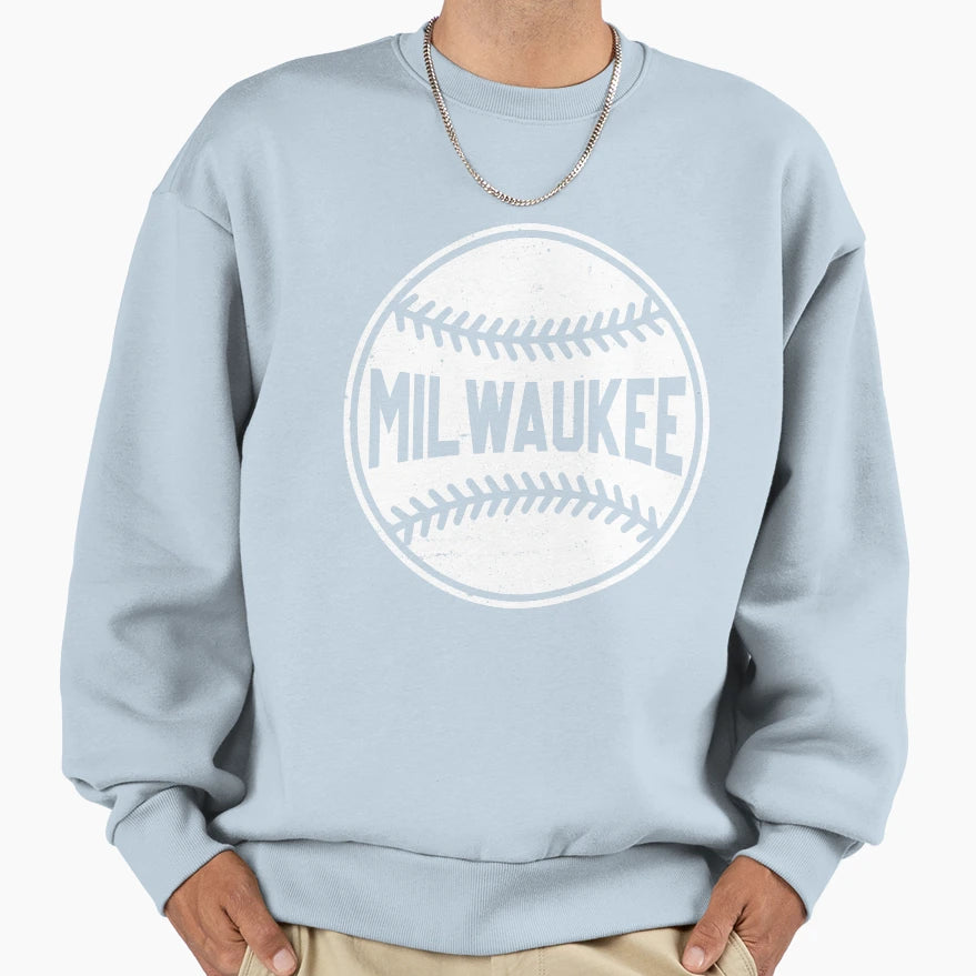 Milwaukee City Baseball Lover Sweatshirt - Fun Novelty Design Men Women - T-Shirt, Sweatshirt, Hoodie