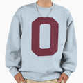 Number 0 Maroon Zero Sports Number Sweatshirt - Minimalist Print Men Women - T-Shirt, Sweatshirt, Hoodie