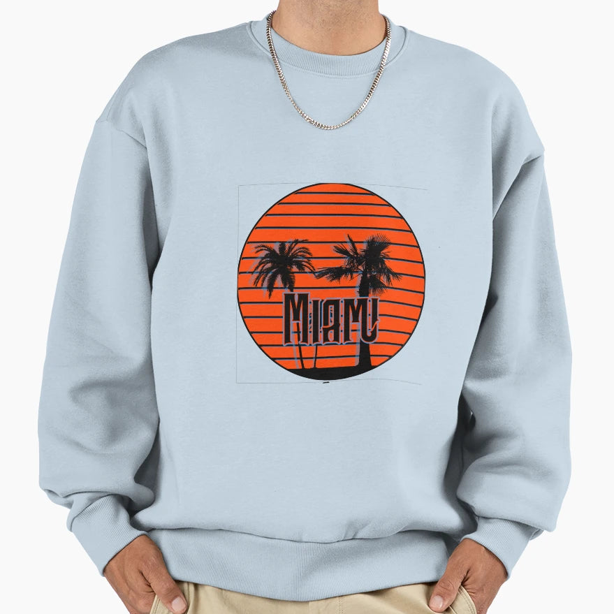 Miami Beach Sweatshirt - Novelty Apparel Men Women - T-Shirt, Sweatshirt, Hoodie