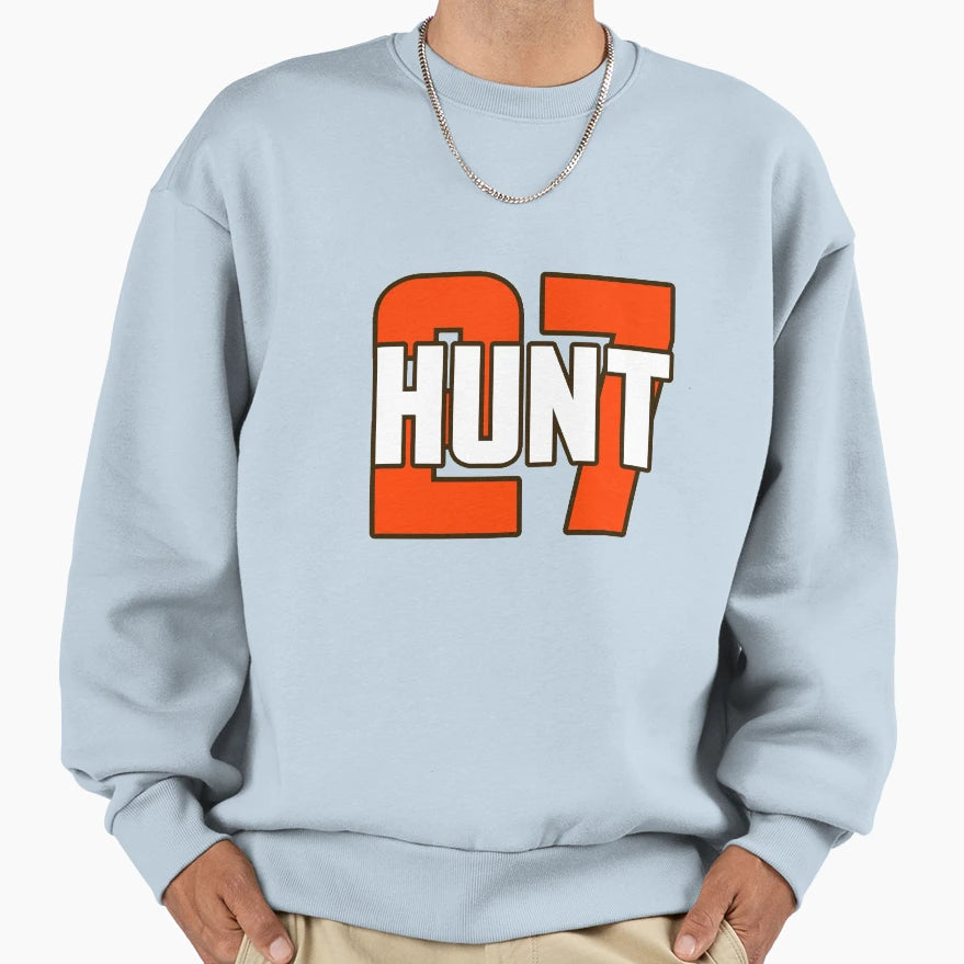 Kareem Hunt Sweatshirt - Minimalist Print for Adults - T-Shirt, Sweatshirt, Hoodie