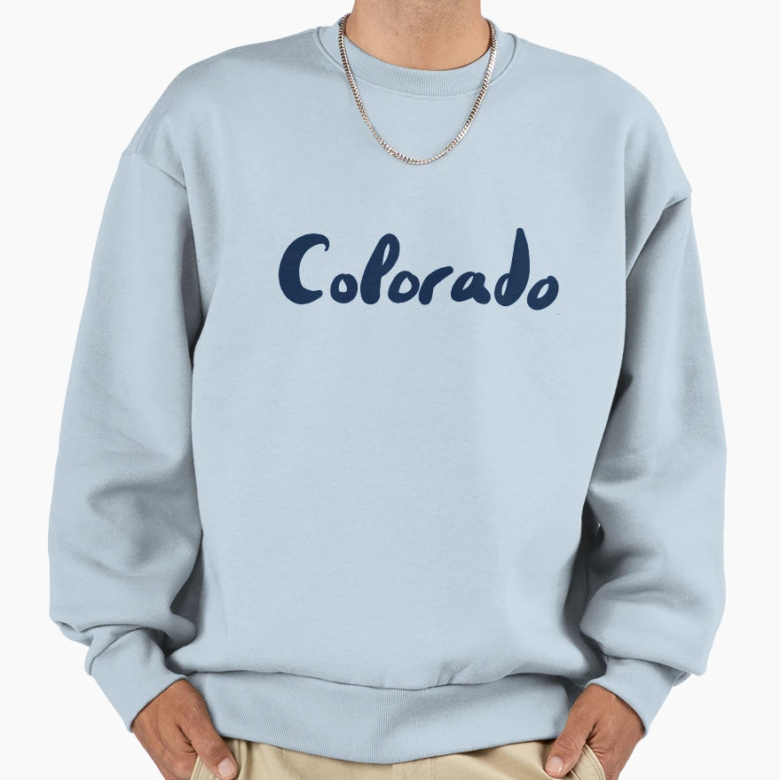 Colorado State Logo Sweatshirt - Minimalist Print for Adults - T-Shirt, Sweatshirt, Hoodie