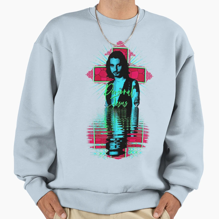 Personal Jesus Neonx Sweatshirt - Minimalist Print Unisex - T-Shirt, Sweatshirt, Hoodie