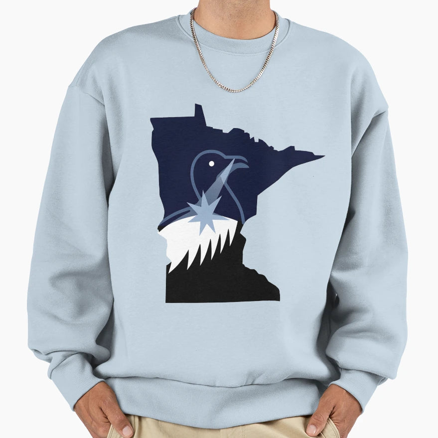 Minnesota Rebel North Star Rebel Sweatshirt - Custom Art Print for Adults - T-Shirt, Sweatshirt, Hoodie