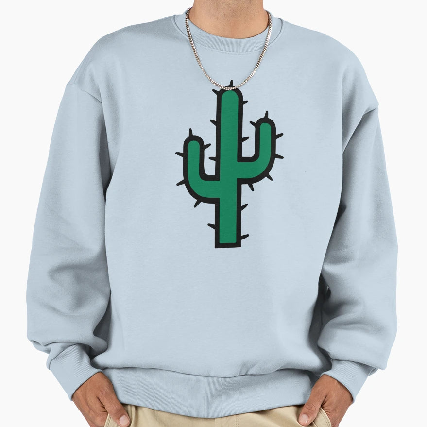 Cactus Sweatshirt - Minimalist Print for Adults - T-Shirt, Sweatshirt, Hoodie