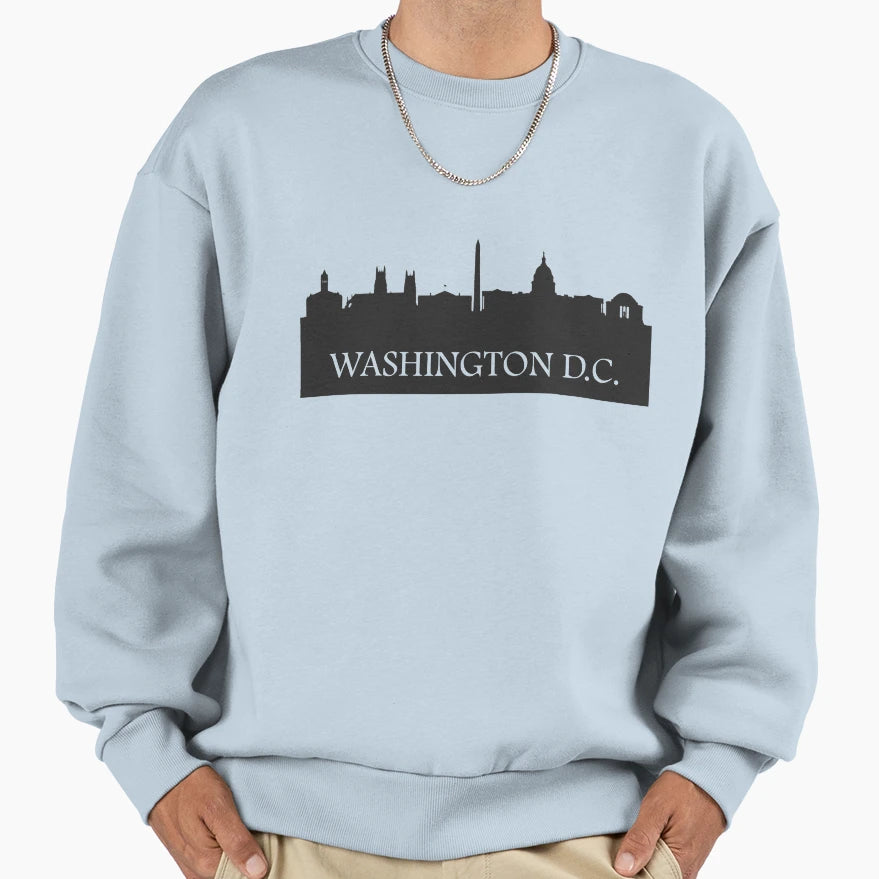 Washington Dc Skyline Sweatshirt - Graphic Print for Adults - T-Shirt, Sweatshirt, Hoodie