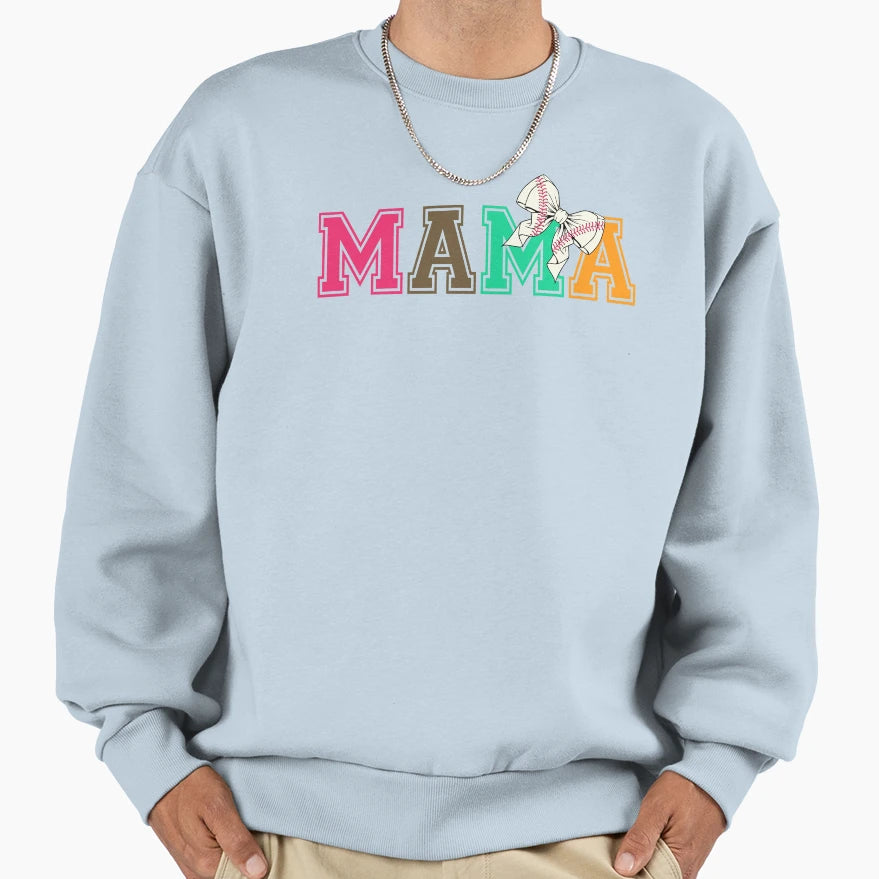 Baseball Mama Sweatshirt - Custom Art Print Unisex - T-Shirt, Sweatshirt, Hoodie