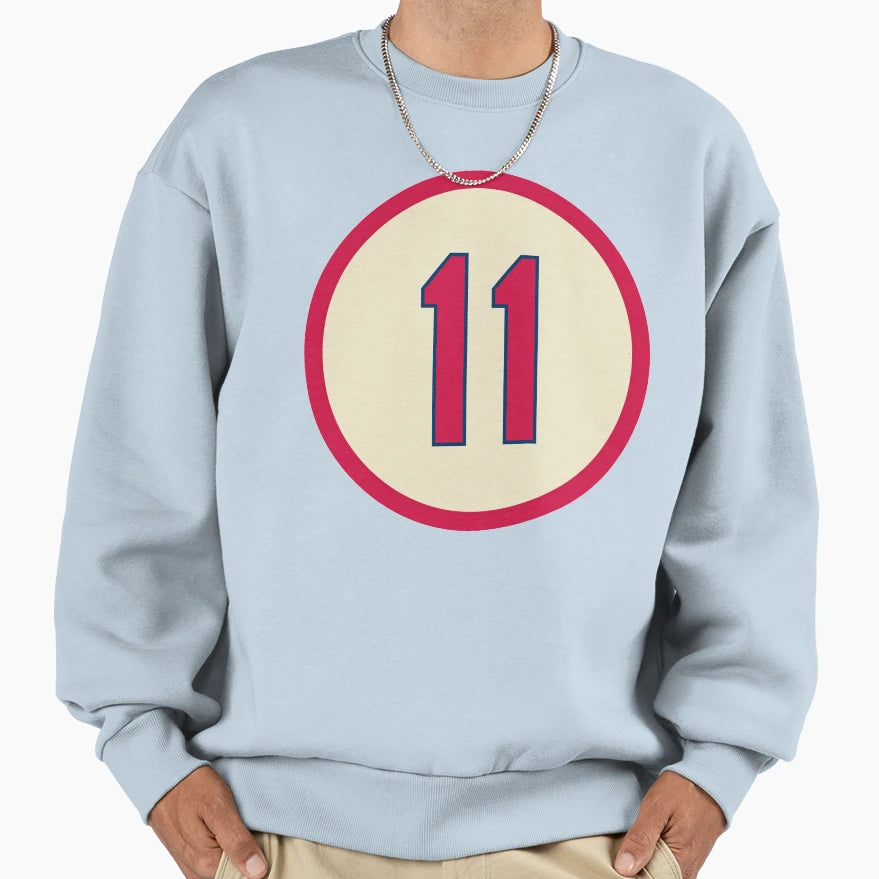 Paul Dejong 11 Jersey Number Sweatshirt - Novelty Apparel Unisex - T-Shirt, Sweatshirt, Hoodie
