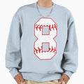 Eighth Birthday Party 8Th Baseball Sweatshirt - Novelty Apparel Unisex - T-Shirt, Sweatshirt, Hoodie