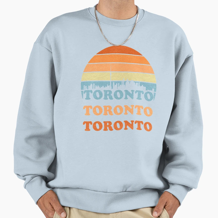 Toronto Vibe Skyline Sweatshirt - Aesthetic Graphic Men Women - T-Shirt, Sweatshirt, Hoodie