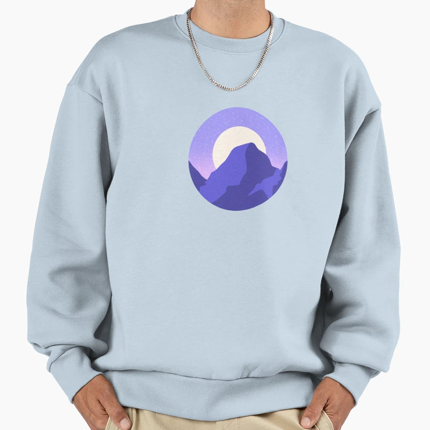 Purple Mountains Sweatshirt - Custom Art Print Unisex - T-Shirt, Sweatshirt, Hoodie