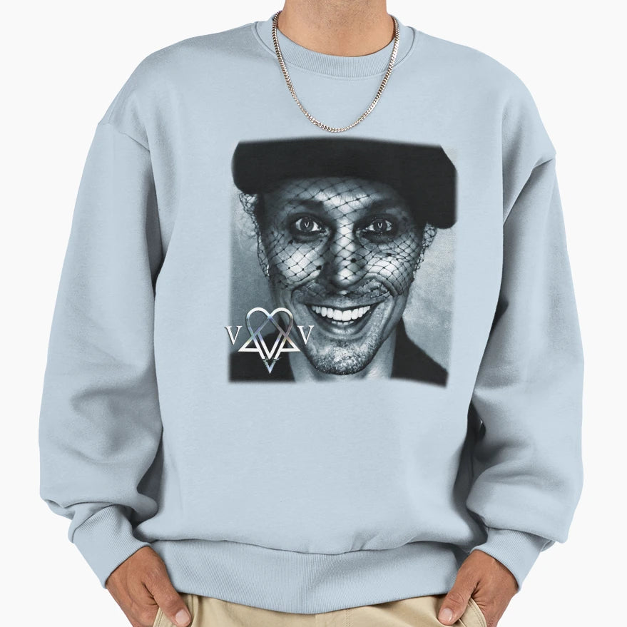 Ville Valo Neon Noir Smiling Version Sweatshirt - Graphic Print for Adults - T-Shirt, Sweatshirt, Hoodie
