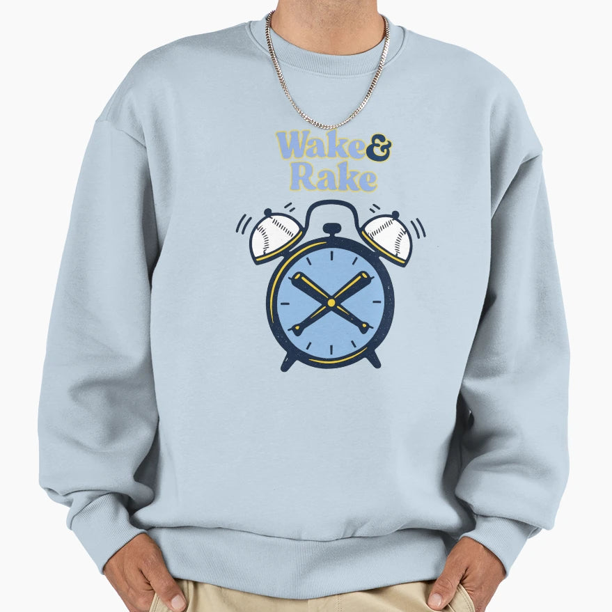 Wake Rake Sweatshirt - Custom Art Print Men Women - T-Shirt, Sweatshirt, Hoodie