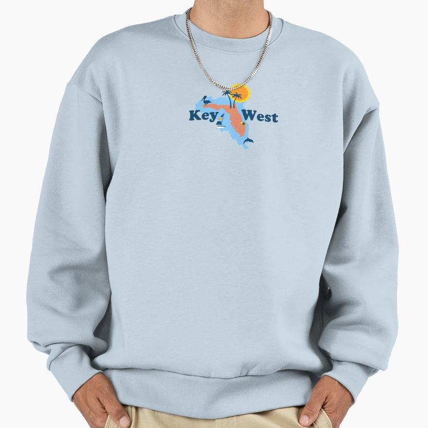Key West Sweatshirt - Trendy Graphic Unisex - T-Shirt, Sweatshirt, Hoodie