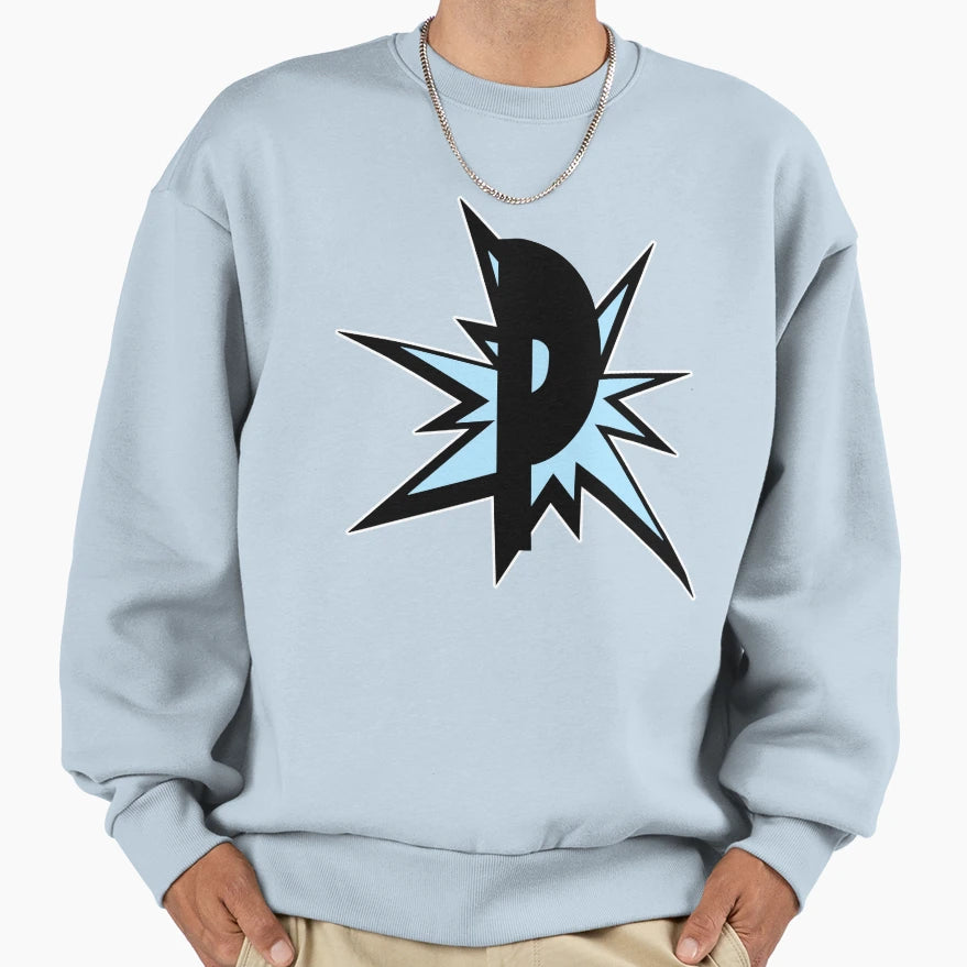 Monogram P Letter Initials Sweatshirt - Casual Everyday Wear for Adults - T-Shirt, Sweatshirt, Hoodie
