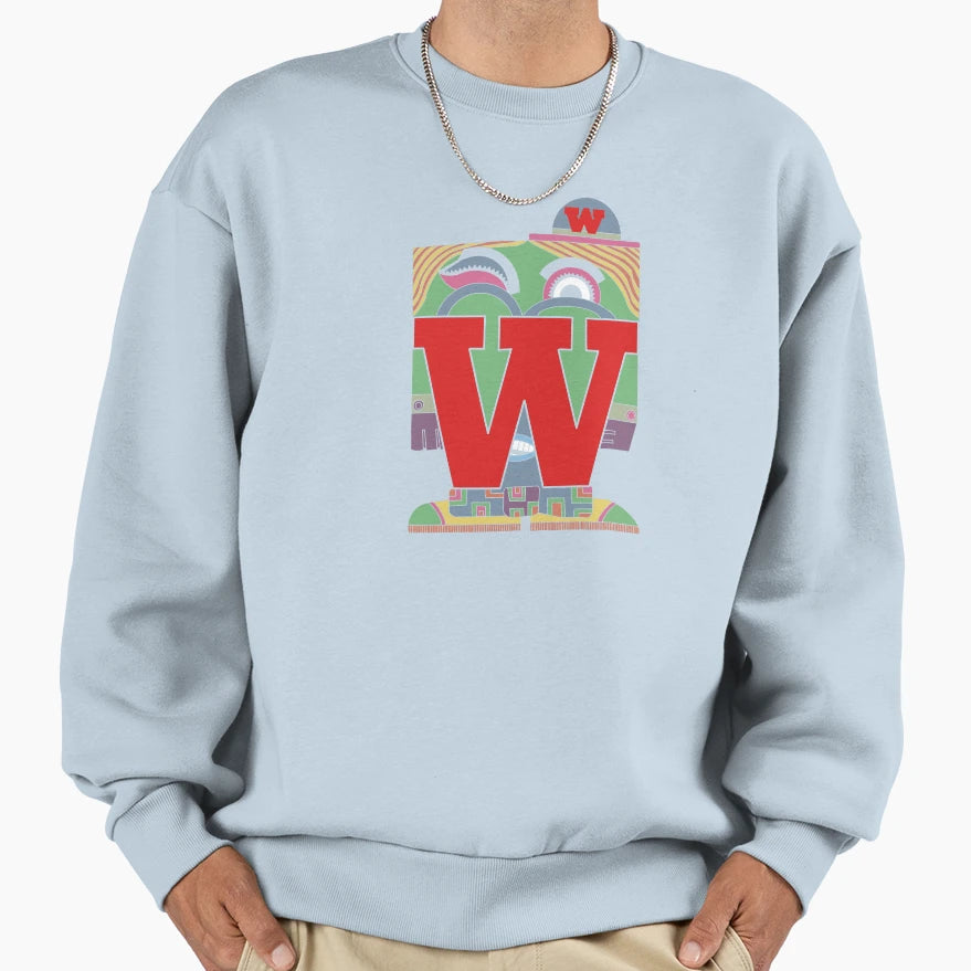 Letter People Mr W Sweatshirt - Casual Everyday Wear Unisex - T-Shirt, Sweatshirt, Hoodie