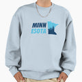 Minnesota Flag Color Sweatshirt - Custom Art Print Men Women - T-Shirt, Sweatshirt, Hoodie