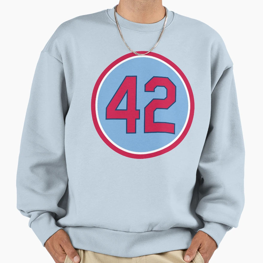 Bruce Sutter 42 Jersey Number Sweatshirt - Minimalist Print for Adults - T-Shirt, Sweatshirt, Hoodie