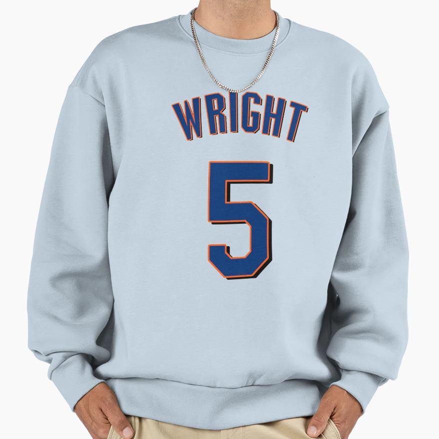 David Wright Jersey Sweatshirt - Minimalist Print Unisex - T-Shirt, Sweatshirt, Hoodie