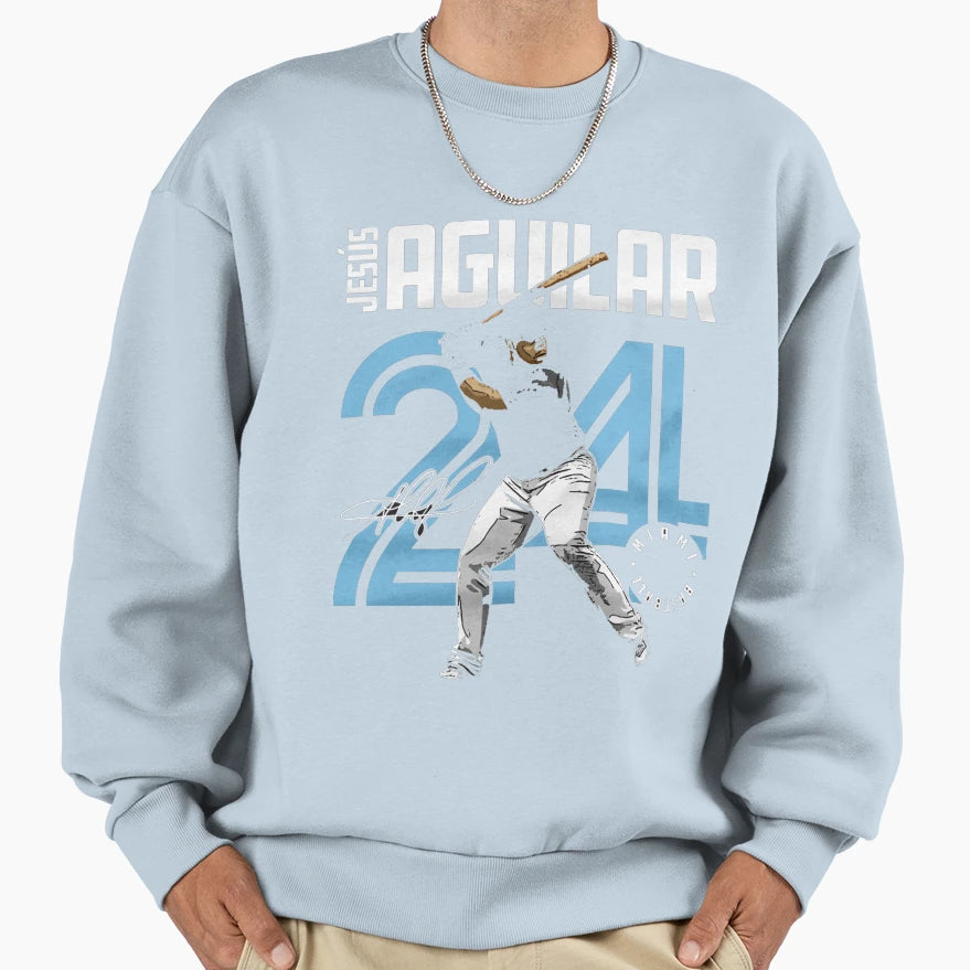 Jesus Aguilar Inline Sweatshirt - Trendy Graphic Unisex - T-Shirt, Sweatshirt, Hoodie