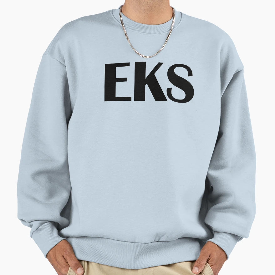 2000S Eks Logo Sweatshirt - Casual Everyday Wear for Adults - T-Shirt, Sweatshirt, Hoodie