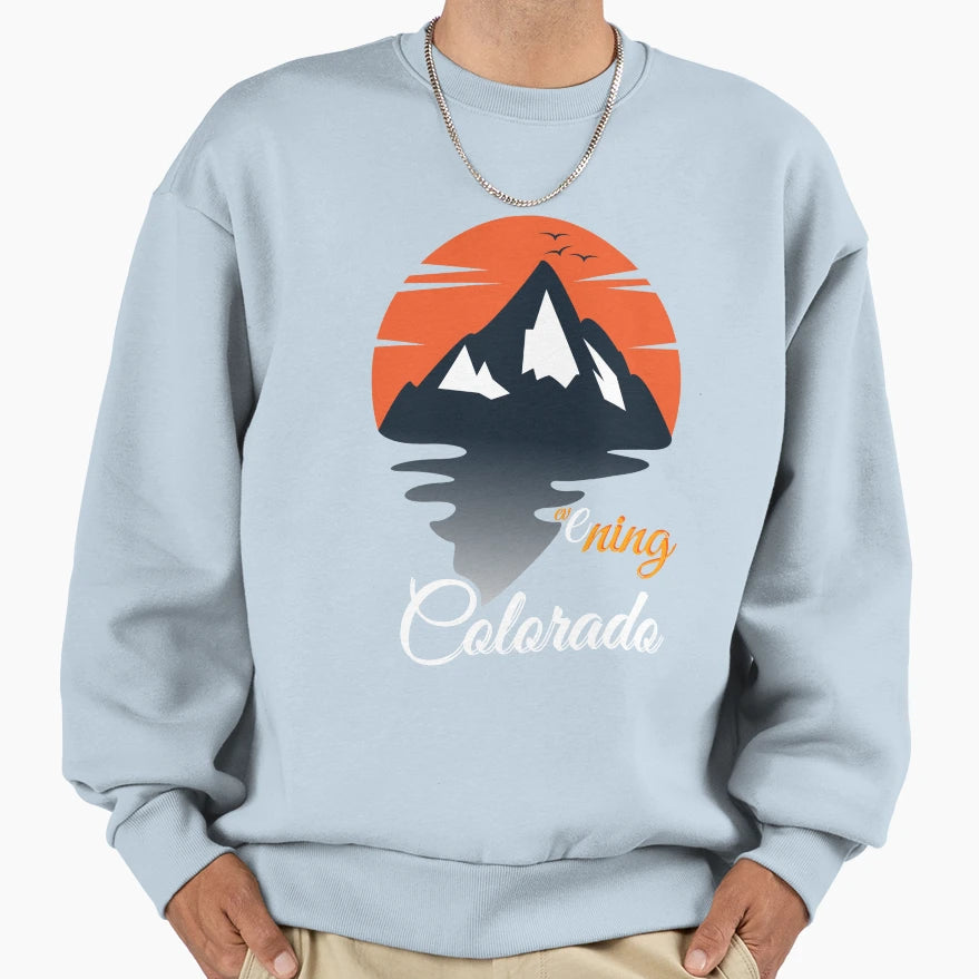 Evening Colorado T Sweatshirt - Novelty Apparel Men Women - T-Shirt, Sweatshirt, Hoodie
