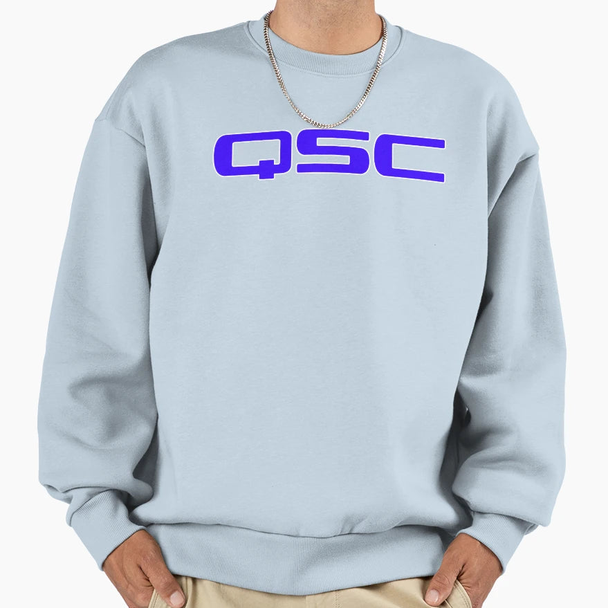 Qsc Blue White Subwoofer Sweatshirt - Minimalist Print Unisex - T-Shirt, Sweatshirt, Hoodie