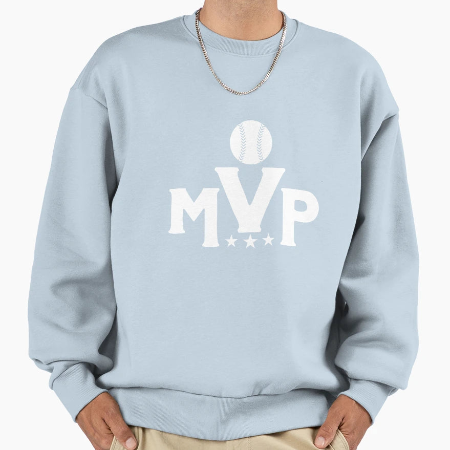 Baseball Mvp Most Valuable Player Sweatshirt - Aesthetic Graphic Unisex - T-Shirt, Sweatshirt, Hoodie