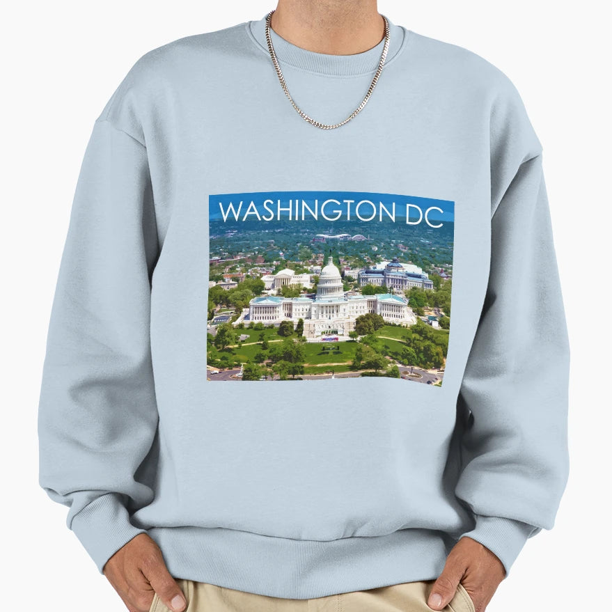 Copy Capitol Washington Dc Usa Sweatshirt - Novelty Apparel for Adults - T-Shirt, Sweatshirt, Hoodie
