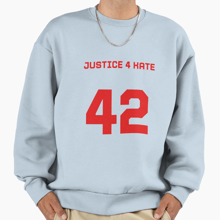 Justice 4 Kate Red Sweatshirt - Minimalist Print Men Women - T-Shirt, Sweatshirt, Hoodie
