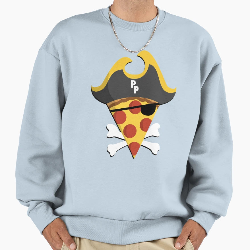 Pirate Pizza Sweatshirt - Unique Graphic for Adults - T-Shirt, Sweatshirt, Hoodie