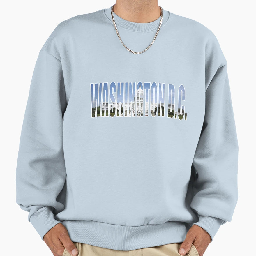 Washington Dc Sweatshirt - Minimalist Print Men Women - T-Shirt, Sweatshirt, Hoodie
