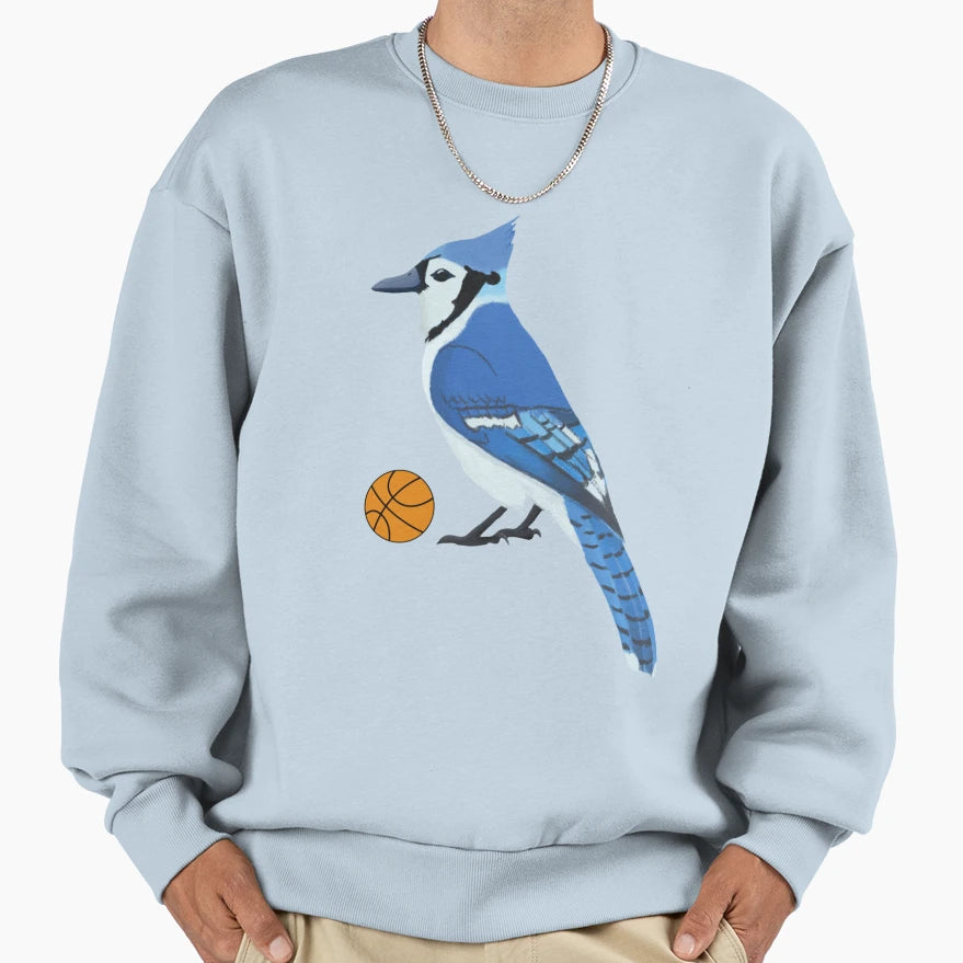 Basketball Blue Jay Sweatshirt - Minimalist Print Unisex - T-Shirt, Sweatshirt, Hoodie