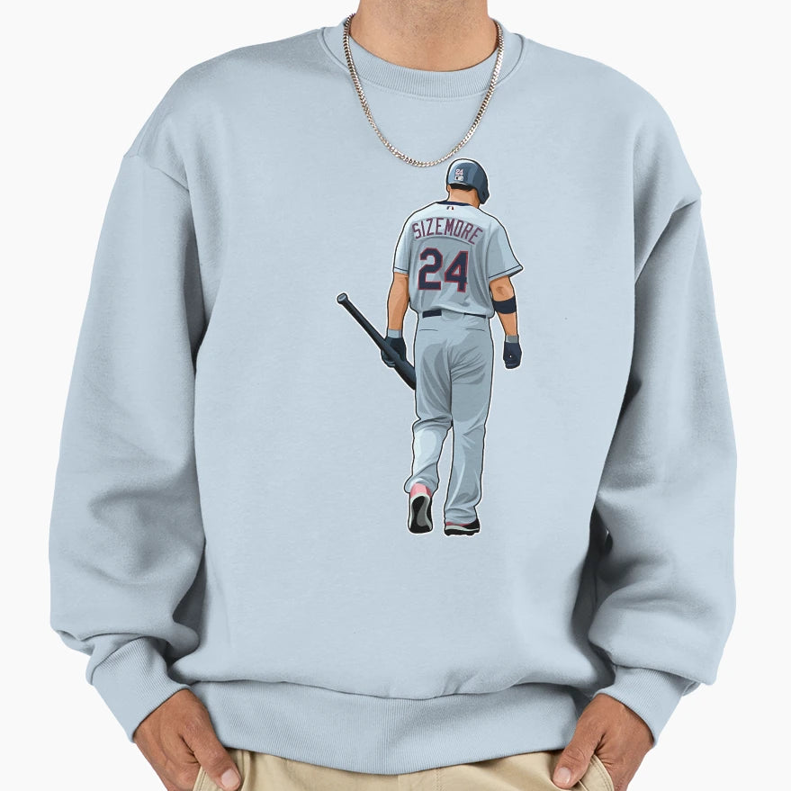 Grady Sizemore 24 Walks Back Sweatshirt - Custom Art Print Men Women - T-Shirt, Sweatshirt, Hoodie