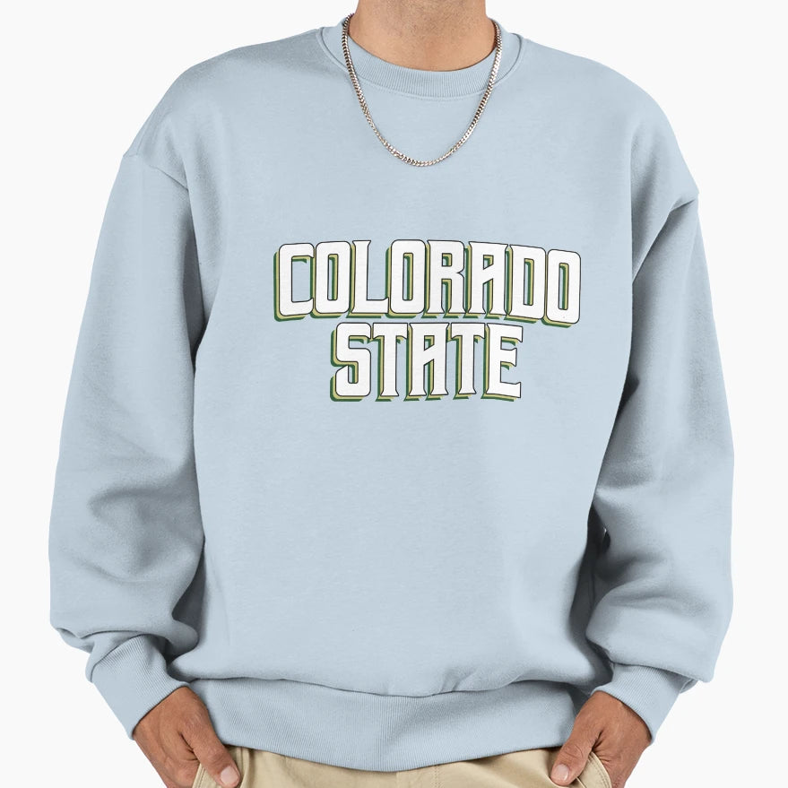 Colorado State University Sweatshirt - Trendy Graphic Unisex - T-Shirt, Sweatshirt, Hoodie