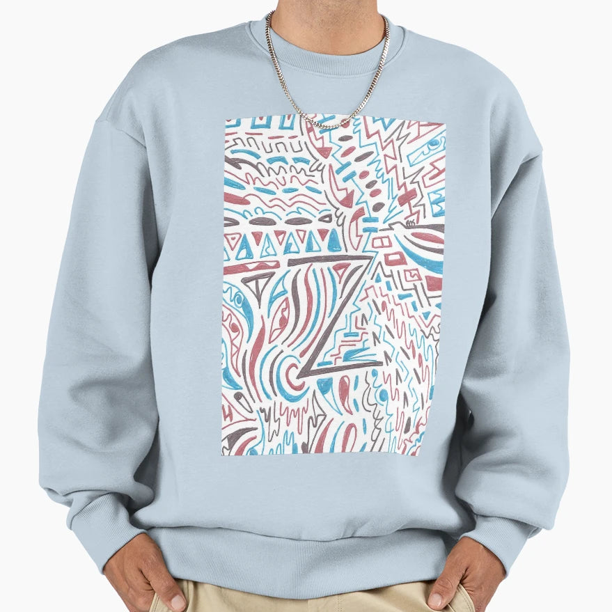 Abstract Z 5 Sweatshirt - Unique Graphic Unisex - T-Shirt, Sweatshirt, Hoodie
