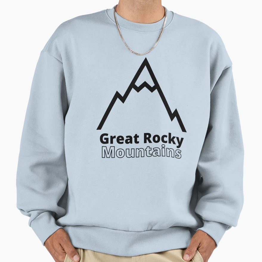 Great Rocky Mountains Sweatshirt - Aesthetic Graphic Men Women - T-Shirt, Sweatshirt, Hoodie
