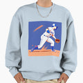Baseball Sliding Sweatshirt - Graphic Print for Adults - T-Shirt, Sweatshirt, Hoodie