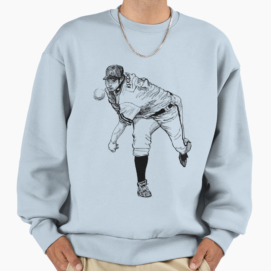 Baseballplayer Pitching Ball Sweatshirt - Trendy Graphic Men Women - T-Shirt, Sweatshirt, Hoodie
