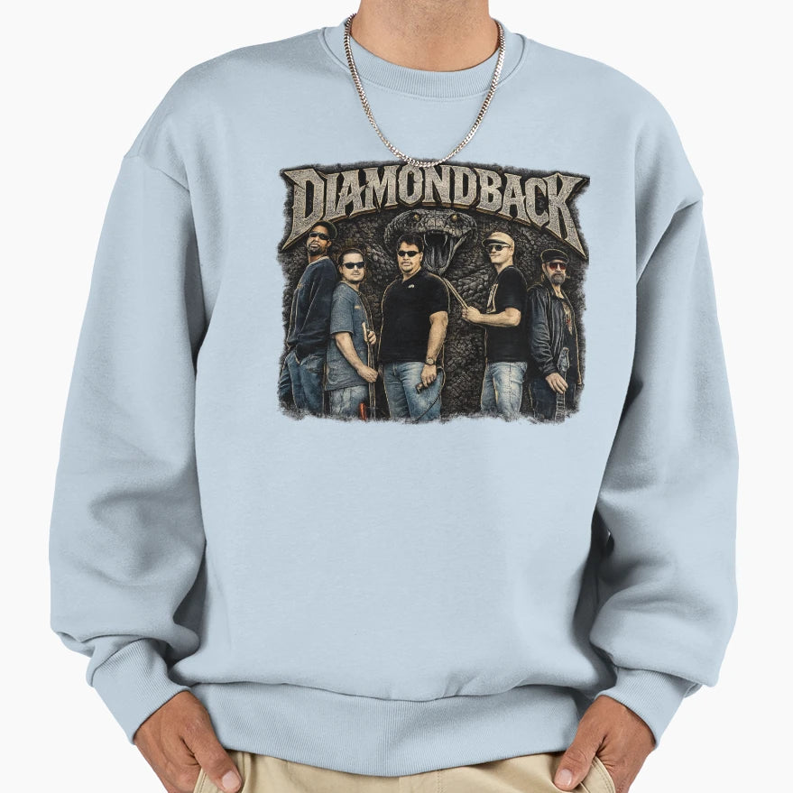 Diamondback Rock Band Virginia Sweatshirt - Graphic Print for Adults - T-Shirt, Sweatshirt, Hoodie
