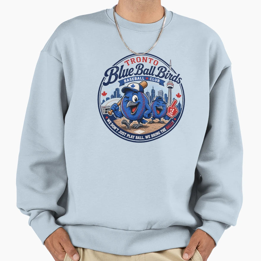Tronto Blue Ball Birds Sweatshirt - Novelty Apparel Men Women - T-Shirt, Sweatshirt, Hoodie