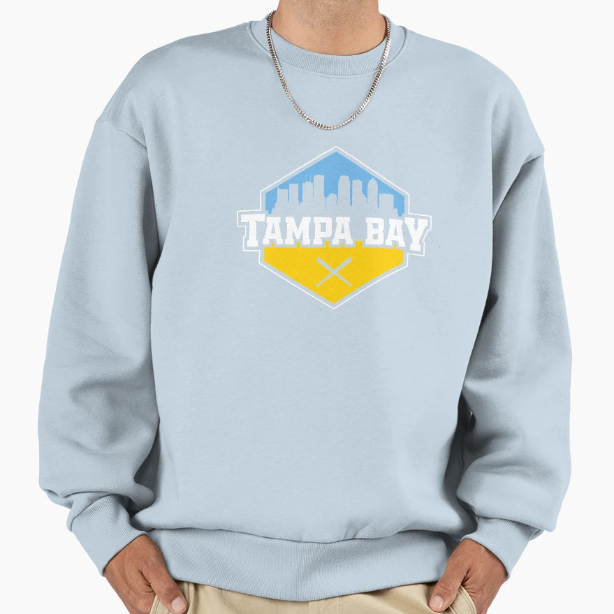 Tampa Bay Baseball Modern Tb City Sweatshirt - Minimalist Print Unisex - T-Shirt, Sweatshirt, Hoodie