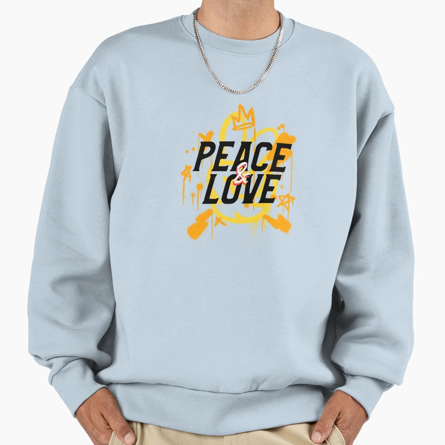 Peace Love Graphiti Sweatshirt - Unique Graphic for Adults - T-Shirt, Sweatshirt, Hoodie