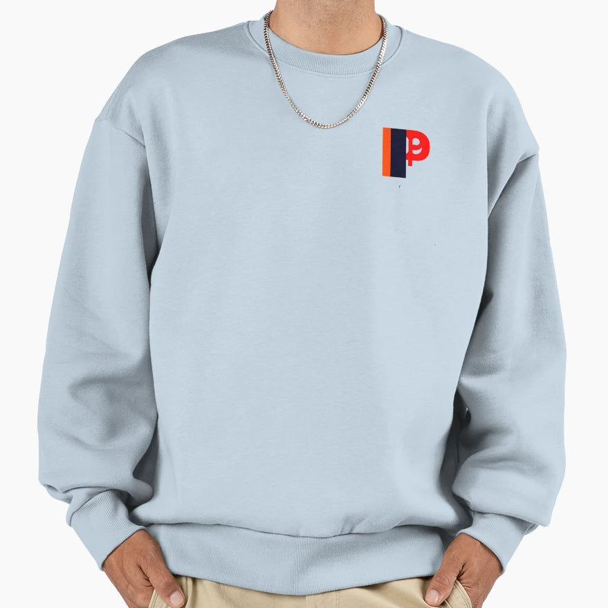 Letter P Sweatshirt - Minimalist Print for Adults - T-Shirt, Sweatshirt, Hoodie