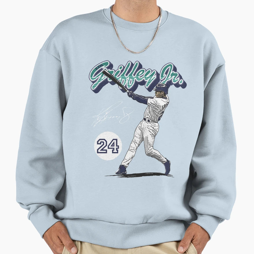 Ken Griffey Jr Script Sweatshirt - Unique Graphic Unisex - T-Shirt, Sweatshirt, Hoodie