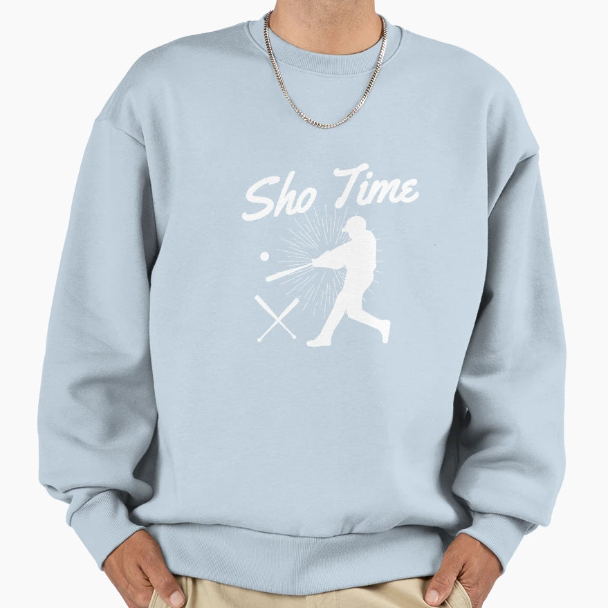 Sho Time Baseball 3 Sweatshirt - Novelty Apparel for Adults - T-Shirt, Sweatshirt, Hoodie